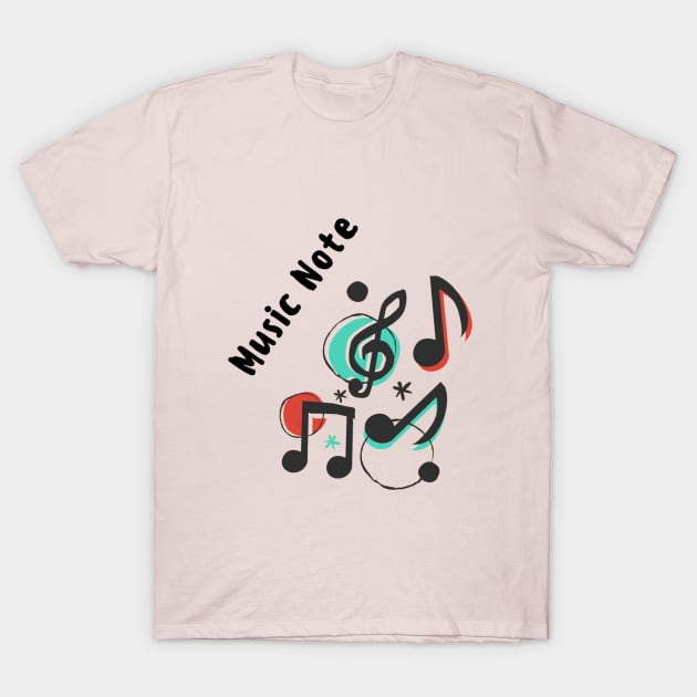 Music Note T-Shirt by Christamas Clothing